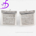Factory wholesale rhodium lated 925 silver cool stud earring